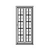 French Inswing Casement
10-lite sash narrow French windows